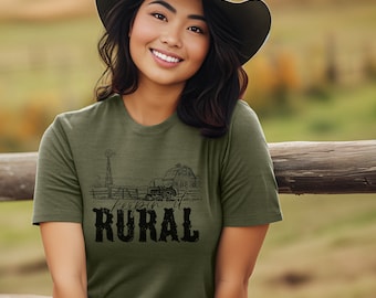 Keepin' It Rural, Farmer Shirt, Unisex Tee, Support Your Local Farmer, Farm Girl, Farm Fresh, Country Girl Shirt, Country Living