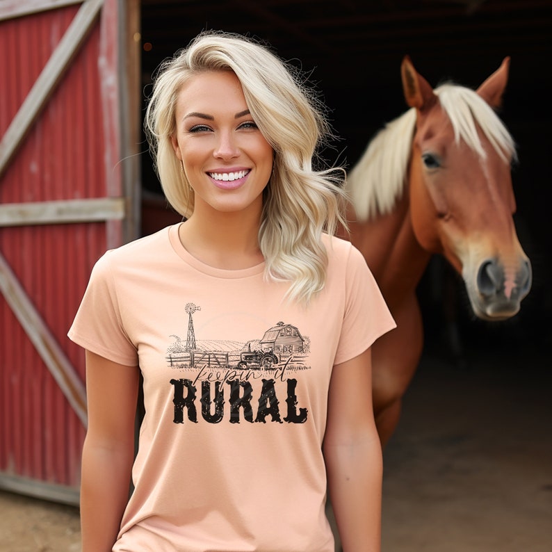 Keepin' It Rural, Farmer Shirt, Unisex Tee, Support Your Local Farmer, Farm Girl, Farm Fresh, Country Girl Shirt, Country Living image 6