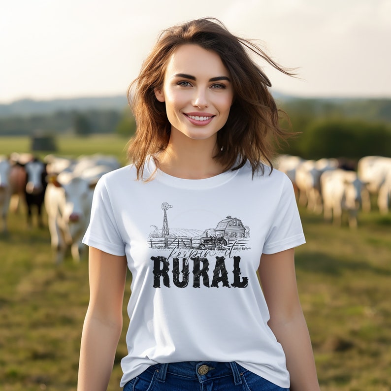 Keepin' It Rural, Farmer Shirt, Unisex Tee, Support Your Local Farmer, Farm Girl, Farm Fresh, Country Girl Shirt, Country Living image 5