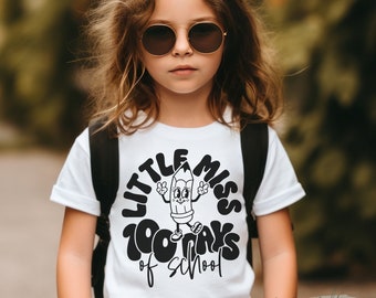 100 Days of School Shirt For Girl, Unisex Tee, Cute 100 Days Shirt, Youth Shirt, 100th Day of School Celebration