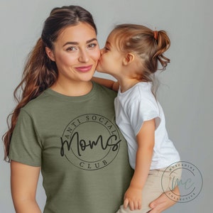 Anti Social Moms Club Shirt,Mom Life Shirt,Shirt For Mom,Gift For Mom,Mothers Day Gift For Mom,New Mom Gift,Birthday Gift For Mom,Snarky Mom image 2