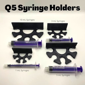 TubieTools™ Syringe Holder Q5 {BLACK}