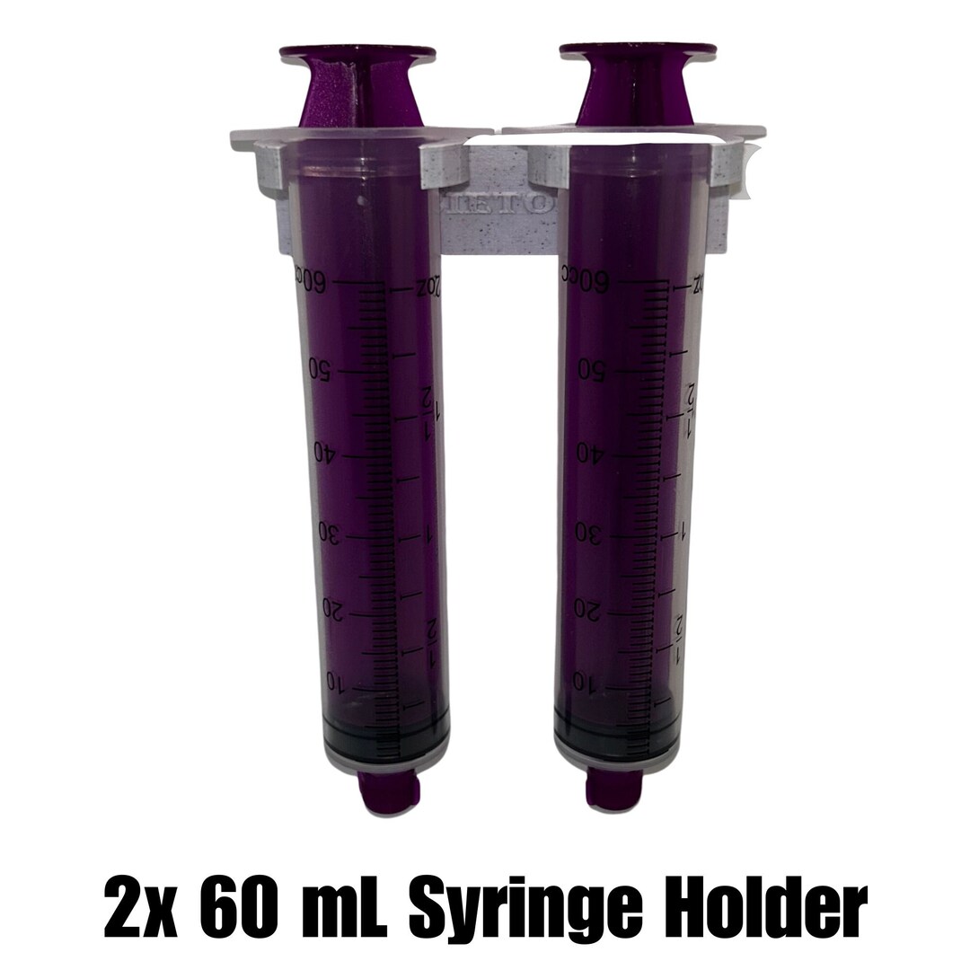 G Tube 2x60 Ml Double Syringe Holder Etsy
