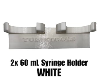 Enteral Dual 60mL Syringe Holder | G-Tube Feeding Bolus Tubie Caregiver Supplies