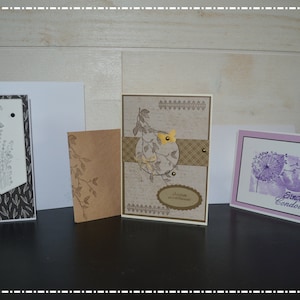 Lot de 3 cartes de "Condoléances"