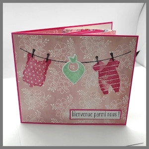Carte fille "bienvenue parmi nous"
