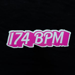 174 BPM, Drum and Bass Sticker, DnB, Rave Gifts, EDM Sticker