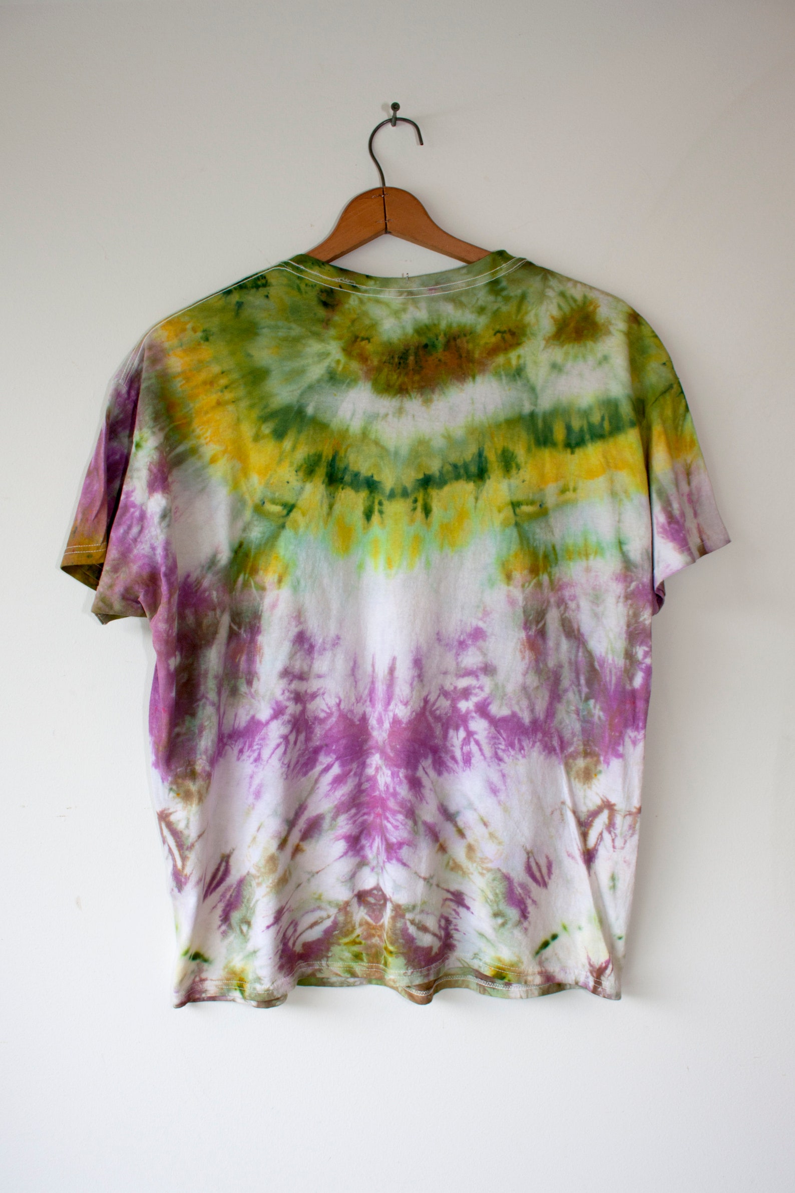 Tie Dye Shirt / Green Pink / XL Tie Dye Tye Dye Hippie | Etsy