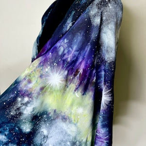 OTHERWORLDLY Galaxy Rave Pashmina / Tie Dye Pashmina Shawl. Rave Accessories for Rave Outfits