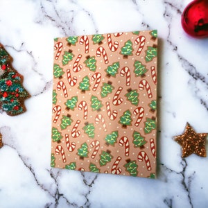 Weihnachtskarte, Weihnachtsplätzchenkarte, Briefpapier, leere Grußkarte, Weihnachtskarte, Plätzchen backen