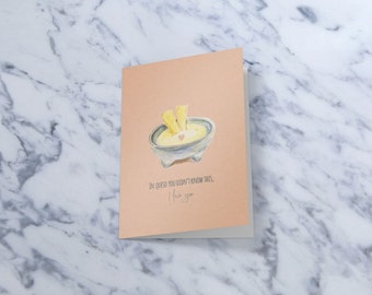 Queso Love Greeting Card: Funny Anniversary Notecard