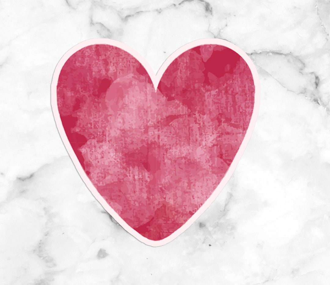 Heart Sign Sticker Heart Vinyl Sticker - Etsy