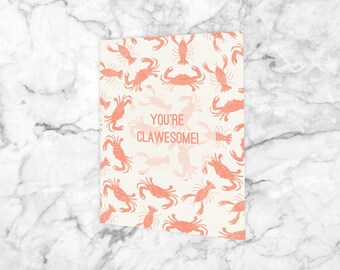 You're Clawsome Card: Encouragement Greeting Card