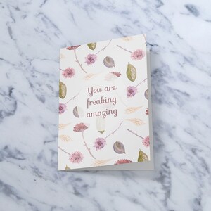 Meilleur ami, carte de voeux, Saint-Valentin, papeterie, carte, carte de visite vierge, carte florale, ami incroyable