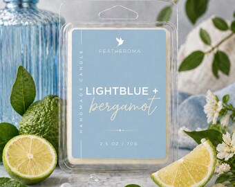 Lightblue + Bergamot Wax Melts | Fresh Citrus Luxury Fragrance | Clean Home Scent | Long Lasting