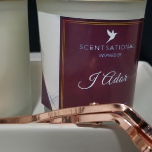 Inspired by ADORER Candle J Ador Perfume Inspired Candle Strong Scented Vegan Non-Toxic Candle Handmade Coconut Wax Candle Mother&#39;s Day  6oz