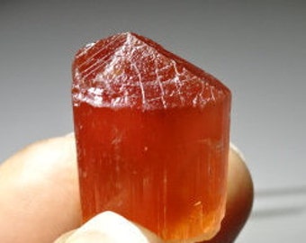RARE RED SCAPOLITE 10.56 gram Crystal, Mlembule Tanzania