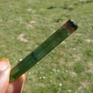 Tourmaline 5.02 gram Green Pink Crystal , Tanzania
