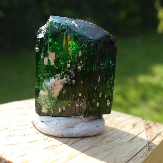Chrome Tourmaline 8.45 Gram ( DT ) Dravite Crystal, Landanai 