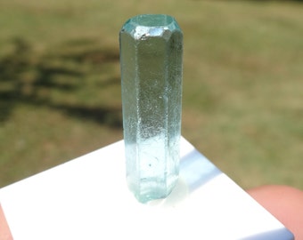 RUWE BLAUWE APATITE 2,7 gram kristal, Karo Pit Block D, Mirerani Hills, Arusha Tanzania