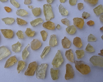 Lot Yellow Danburite 12.10 gram , Mlembule Morogoro Tanzania ( 58pcs )