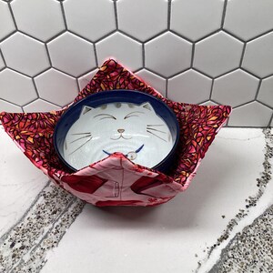 Reversible Microwave Bowl Pot Holder/Cozy - 1 small