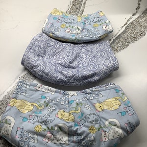 Reversible Microwave Bowl Pot Holders/Cozies - Set of 3 - Cat Theme