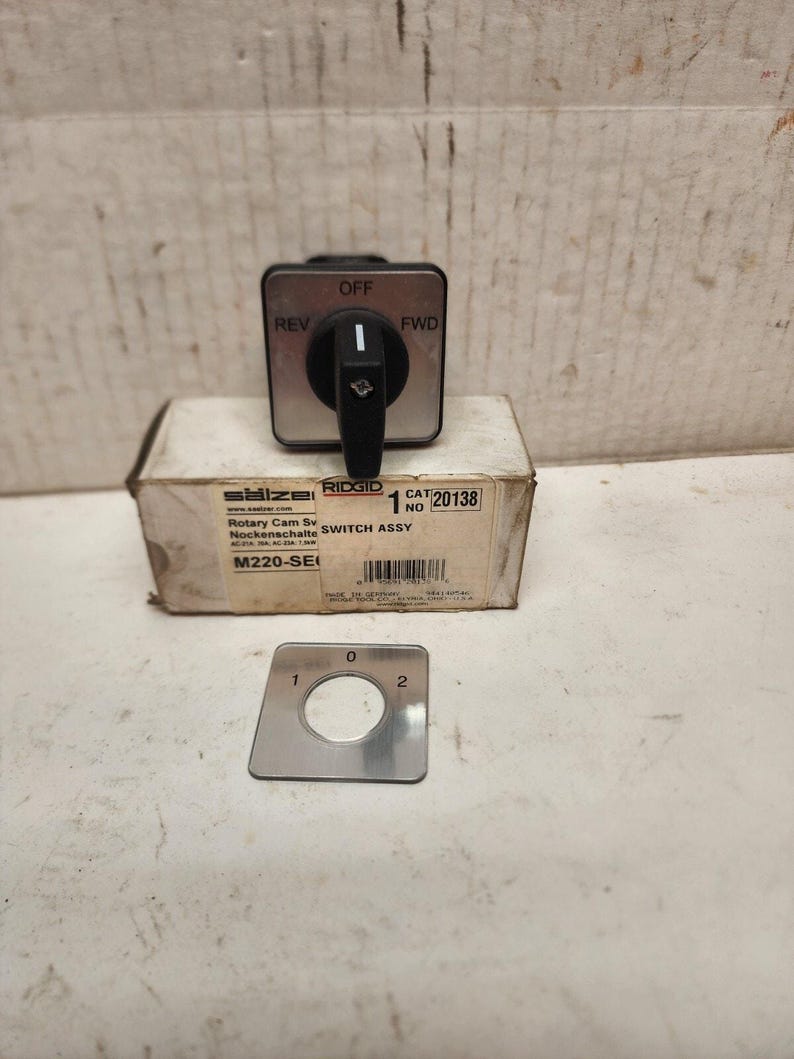 Interruptor de avance/retroceso de repuesto Ridgid 20138 para máquina de limpieza de desagües K-60SP imagen 1