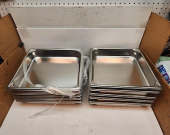 Lot 5 Vollrath 90122 Super Pan 3 S/S 2/3 Size x 2.5" D Food Pan