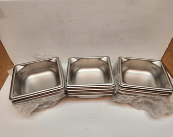 Lot 12 Vollrath 90622 Sixième pompe à vapeur Super Pan 3 en acier inoxydable de 2-1 / 2 po. de profondeur