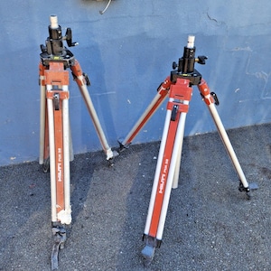 Lot 2 Hilti PUA 32 crank tripod contractors builders tripods surveying equipment image 1
