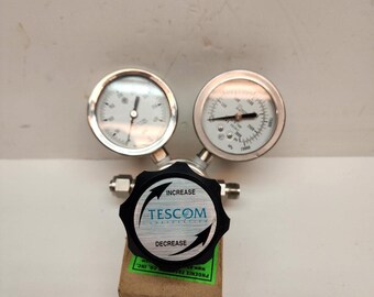 Tescom 44-1125-24 High-Pressure Stainless Regulator Max in 6000psi, 1500psi Out