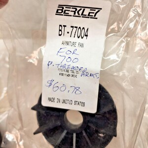 BT-77004 replacement Armature fan for Ridgid 700 power Pipe Threading machine