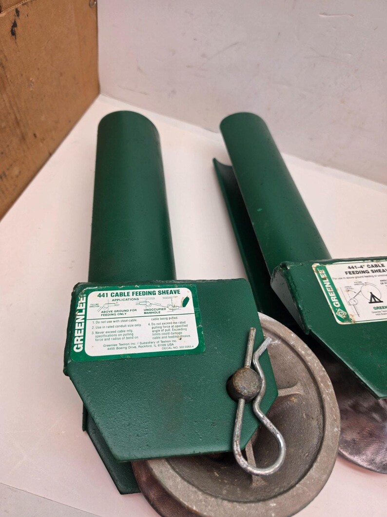 Greenlee 441-4" Feeding Sheave for cable puller Tuggers 640, 6801, 6001 image 5