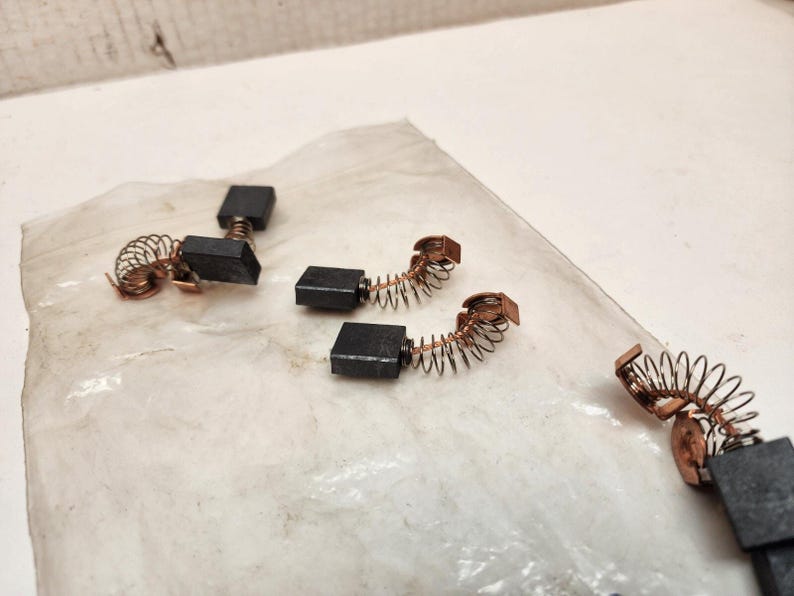 Lot 3 sets Ridgid 44815 Motor Brush and Spring Set for 700 Portable Power Drive image 4