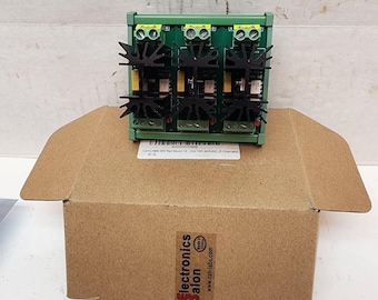 CZH-LABS DIN Rail Mount Solid State Relay ssr Module, 3 Channels 4~32vdc, 120/2