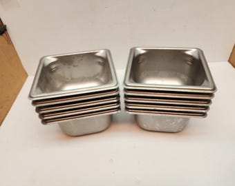 Lot de 10 Vollrath 90642 Sixième pompe à vapeur Super Pan 3 en acier inoxydable, 10 cm (4 po.) de profondeur