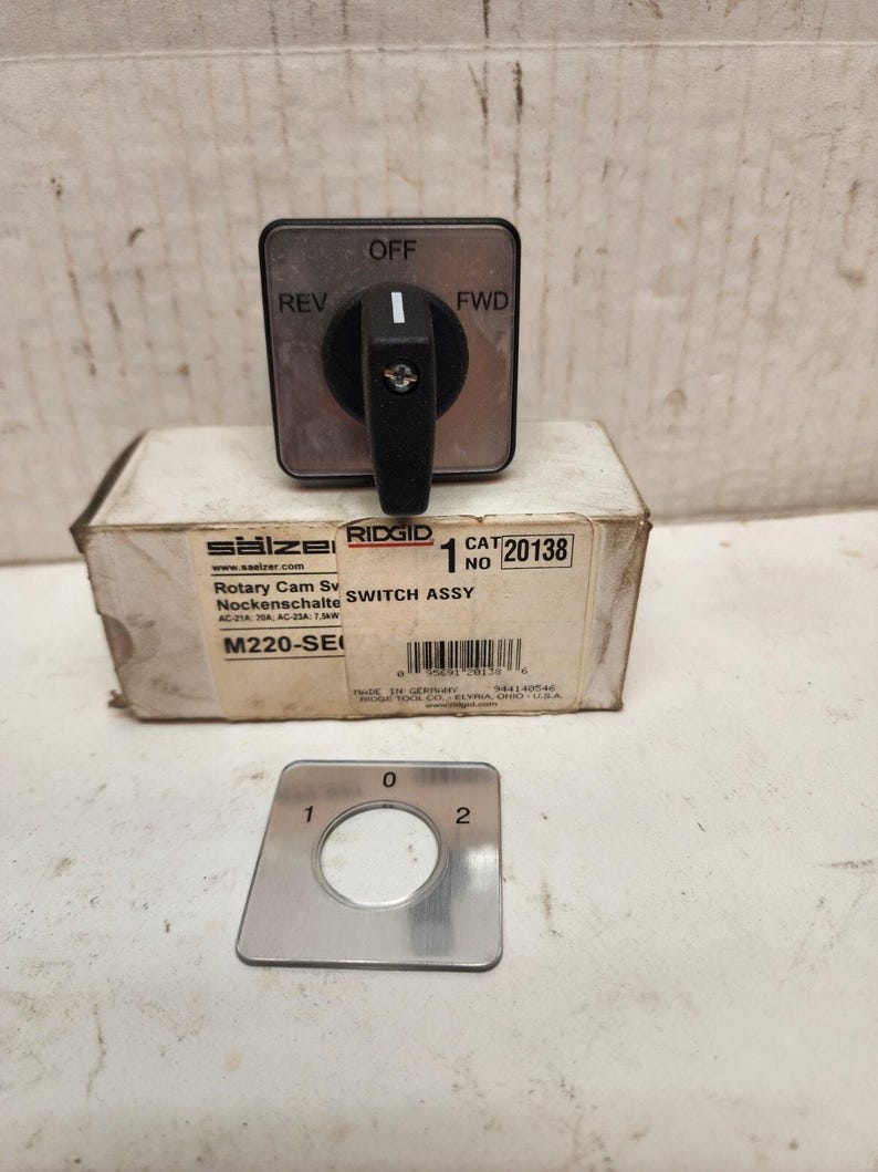 Interruptor de avance/retroceso de repuesto Ridgid 20138 para máquina de limpieza de desagües K-60SP imagen 2