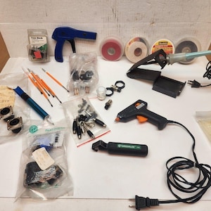Lot Eclipse Cable Tie Gun, Greenlee Cable Stripping Tool, Ungar Soldering iron image 1
