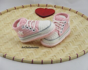 Baskets bébé renforcées double semelle Qualité améliorée chaussures bébé rose clair crochet cadeau d'anniversaire baskets baskets