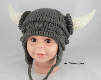 Chapeau viking au crochet