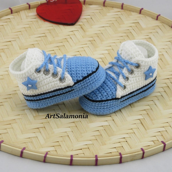 Baby sneakers 10 cm reinforced double sole Improved quality Baby shoes crochet birthday gift sneakers crochet beige shoes