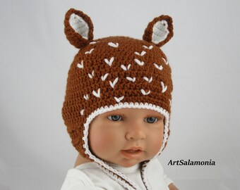 Bonnet Bebe Cerf Etsy Bonnet Bebe Cerf Etsy