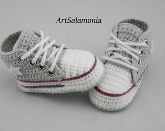 Babyturnschuhe gehäkelt, Babyschuhe, Geburtstag Geschenk
