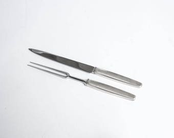 Georg Jensen "Cypress" Sterling Silver carving set