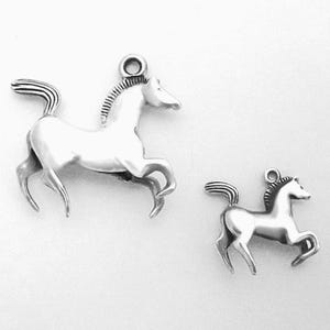 Horse Arabian Charm in Sterling Silver- Horse Show Animal Charm- Sterling Silver Arabian Horse Jewelry- Elegant, Regal, Strong Arabian Horse