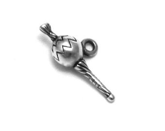 Sterling Silver Gourd Rattle Charm