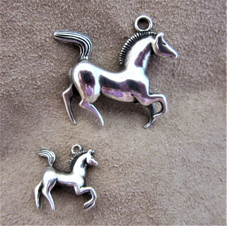 Arabian Horse Charm Sterling Silver Elegant Racehorse - Etsy