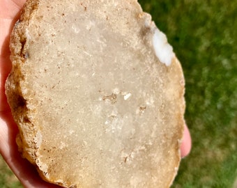 Kentucky geode- polished slice - Reiki Healing Stone - Chakra Rough Raw Spiritual Stone - Item K1