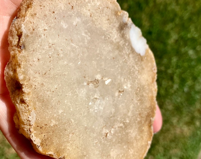 Kentucky geode- polished slice - Reiki Healing Stone - Chakra Rough Raw Spiritual Stone - Item K1